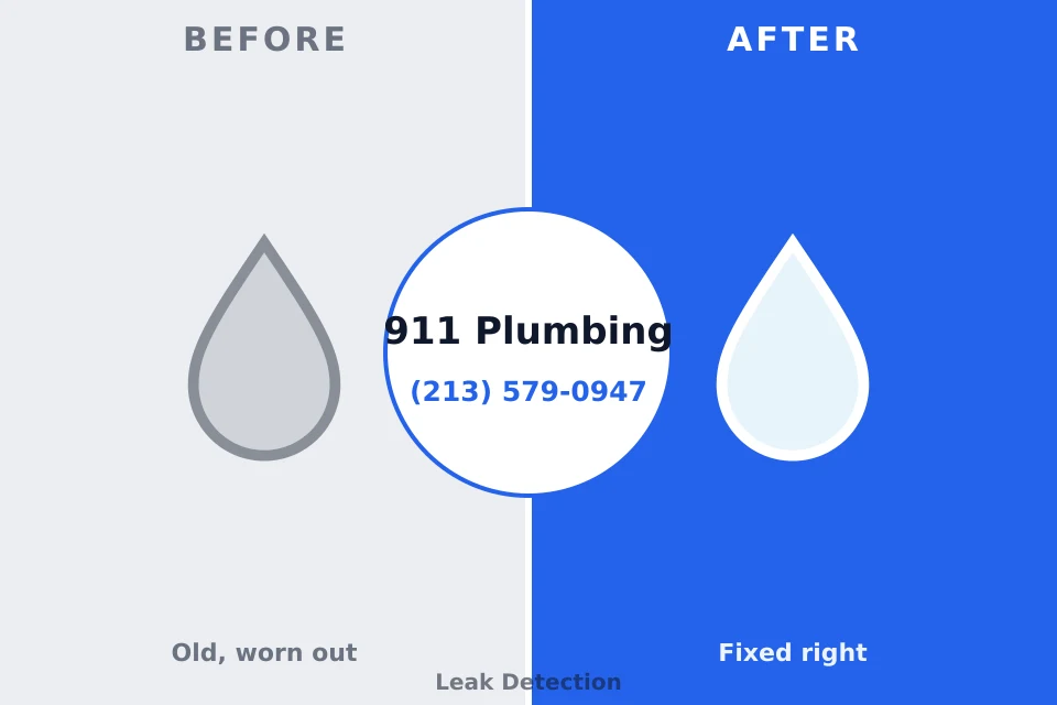 Before and after: plumbing company Jamestown, OH